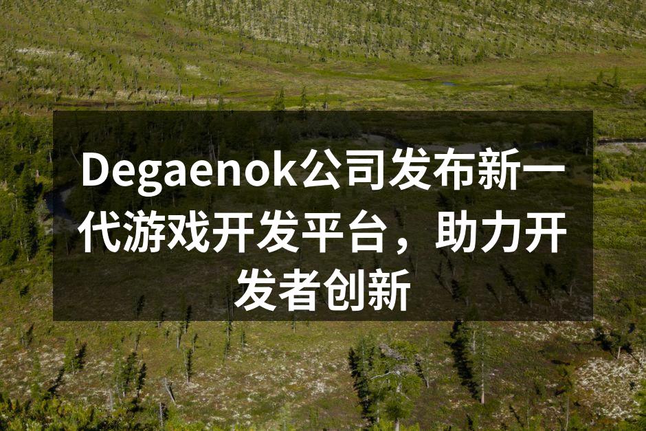Degaenok新平台界面展示